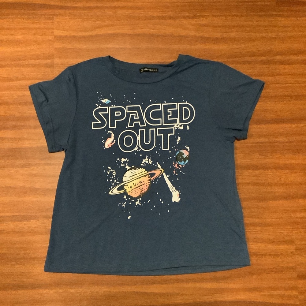 Jeuvre spaced out celestial blue tee